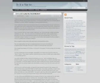 Isitasinto.com(For the wages of Sin is Death…but the Gift of God is Eternal Life) Screenshot