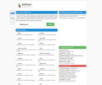Isitdownrightnow.com(Helps you find whether the website you are trying to browse) Screenshot