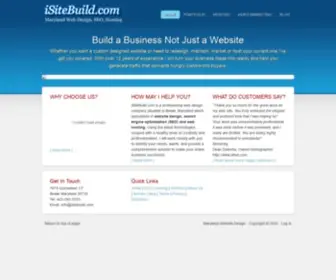 Isitebuild.com(Maryland Web Design) Screenshot