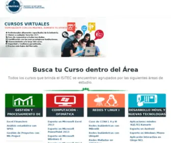 Isitec.edu.pe(Cursos Virtuales con Certificación) Screenshot