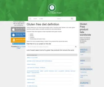 Isitglutenfreeapp.com(Isitglutenfreeapp) Screenshot