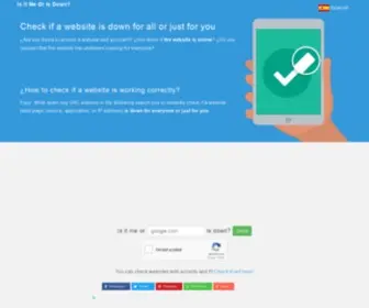 Isitmeorisdown.com(Check if a website) Screenshot