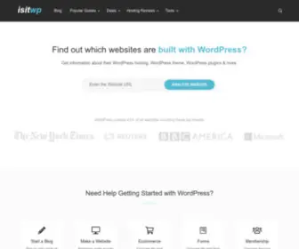 Isitwp.com(IsItWP is a free tool) Screenshot