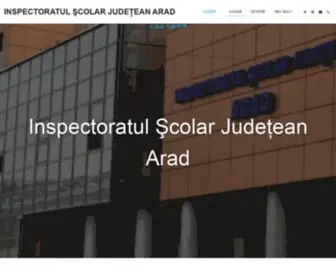 Isjarad.ro(INSPECTORATUL ŞCOLAR JUDEŢEAN ARAD) Screenshot