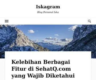 Iskagram.com(Blog Personal Iska) Screenshot