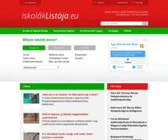 Iskolaklistaja.eu(Az iskolák listája) Screenshot