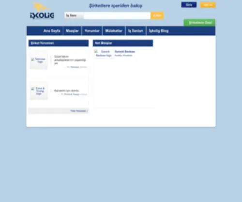 Iskolig.com(Şirketlere içeriden bakış) Screenshot