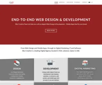Iskycreative.com(Isky Creative digital agency professional web design & development) Screenshot