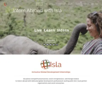 Isla-Serve.org(Isla Internships) Screenshot