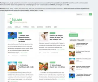 Islam-Documents.org(Notre site aborde de très nombreux thème) Screenshot