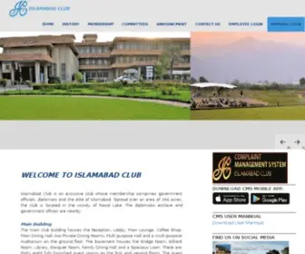 Islamabadclub.org.pk(Islamabad Club) Screenshot