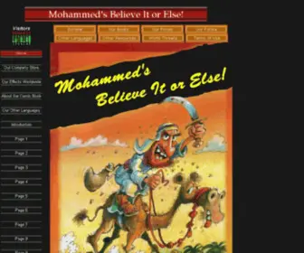 Islamcomicbook.com(Mohammed's Believe It or Else) Screenshot