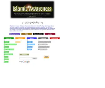 Islamic-Awareness.org(The Islamic Awareness site) Screenshot