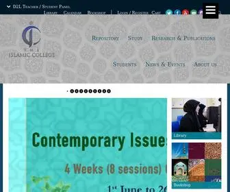Islamic-College.ac.uk(The Islamic College) Screenshot