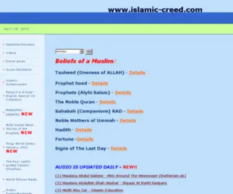 Islamic-Creed.com(Urdu Islamic Website Tauheed Sunnah Islam Quran Sahabah Muhammed) Screenshot