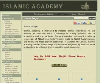 Islamicacademy.org(Islamic Academy) Screenshot