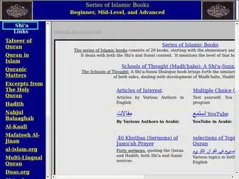Islamicbooks.info(Main Page) Screenshot