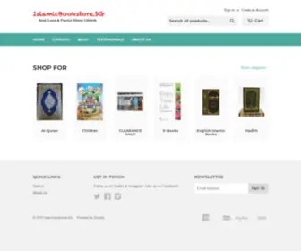 IslamicbookStore.sg(An online Islamic bookstore providing books islandwide in Singapore) Screenshot