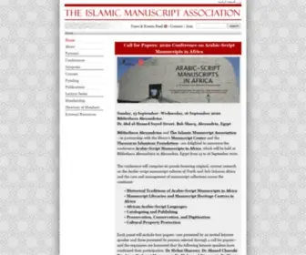 Islamicmanuscript.org(The Islamic Manuscript Association) Screenshot