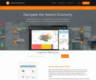 Islamicmarkets.com(Navigate the Islamic Economy) Screenshot