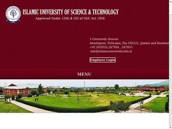 Islamicuniversity.edu.in(IUST) Screenshot