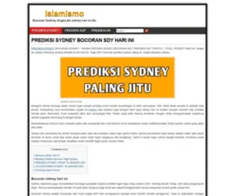 Islamismo.org(PREDIKSI SYDNEY BOCORAN SDY HARI INI) Screenshot