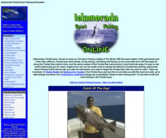 Islamoradasportfishing.com(Florida Keys Fishing Information) Screenshot