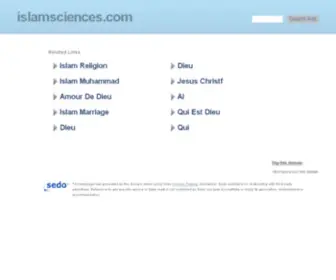 Islamsciences.com(Parce que l'islam est science) Screenshot