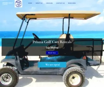 Islamujerescarrentals.com(Golf Cart Rentals on Isla Mujeres) Screenshot