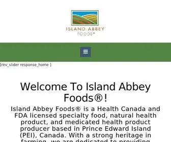 Islandabbeyfoods.com(Full service contract manufacturing for gummy vitamins and supplements) Screenshot