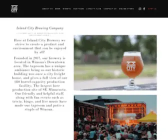 Islandcitybrew.com(Island City Brewing Company) Screenshot