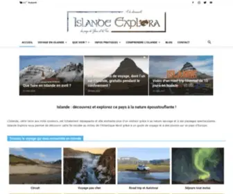 Islande-Explora.com(Islande Explora) Screenshot