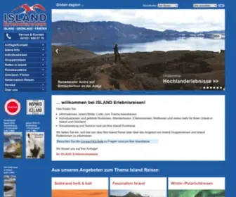Islanderlebnis.de(Reisebüro) Screenshot