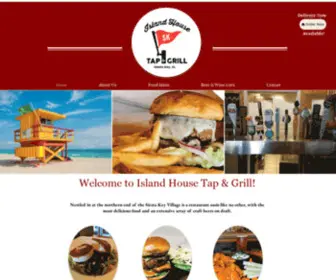 Islandhousetapandgrill.com(Island House Tap & Grill) Screenshot