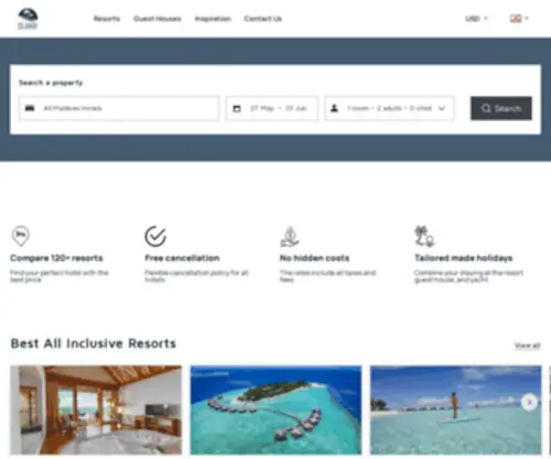 Islandii.com(Maldives Holidays) Screenshot