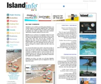 Islandinfo.mu(MAURITIUS PORTAL) Screenshot