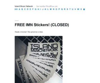 Islandmusicnetwork.com(Island Music Network) Screenshot