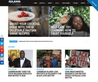 Islandoriginsmag.com(Caribbean American Magazine & Caribbean Travel Magazine) Screenshot