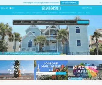 Islandrealty.com(Charleston Vacation Rentals) Screenshot