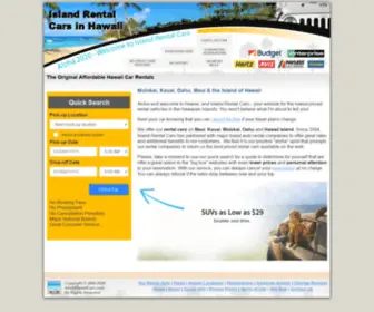 Islandrentalcars.com(Island Rental Cars Hawaii) Screenshot