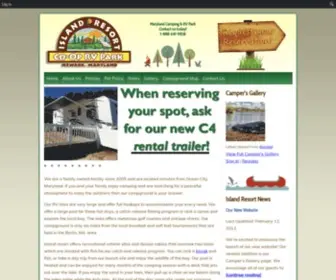 Islandresort.org(Island Resort Campground) Screenshot