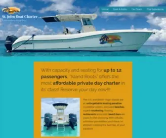 Islandrootscharters.com(Private Boat Charters in the Virgin Islands) Screenshot