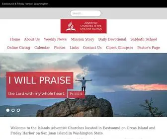 Islandsadventist.org(ADVENTIST CHURCHES IN THE SAN JUAN ISLANDS) Screenshot