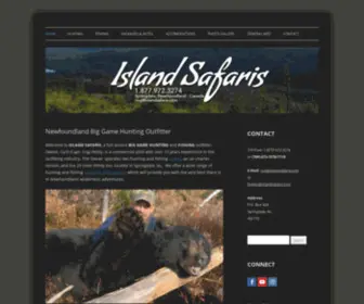 Islandsafaris.com(Newfoundland hunting and fishing outfitter and guide. Big game) Screenshot