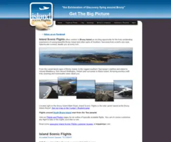 IslandscenicFlights.com.au(Bruny Island) Screenshot