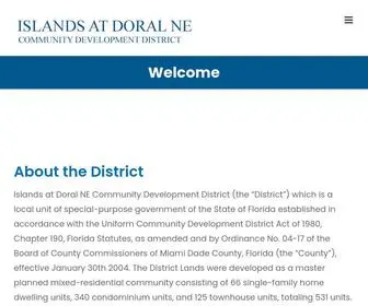 IslandsdoralneCDD.org(Islands At Doral Ne Community Development District) Screenshot