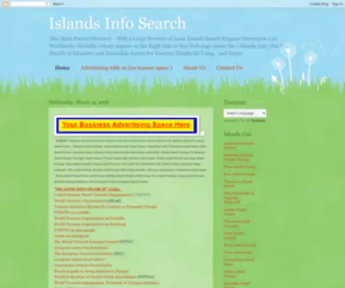 Islandsinfosearch.blogspot.com(Islands Info Search my site) Screenshot