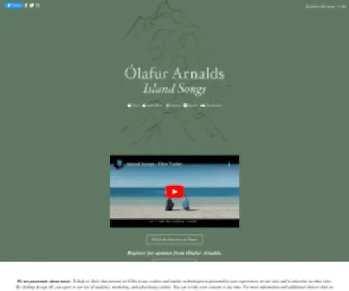 Islandsongs.is(Ólafur Arnalds) Screenshot