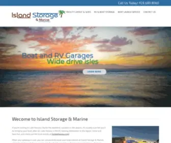 Islandstorage.net(Boat Storage Facility in Lake Havasu City) Screenshot