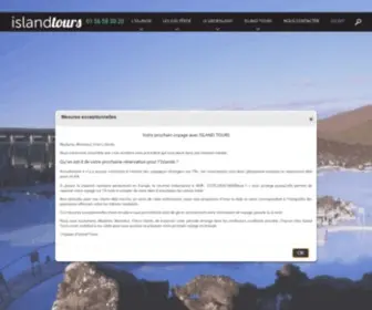 Islandtours.fr(Voyages en Islande & Autotours Agence de voyages) Screenshot
